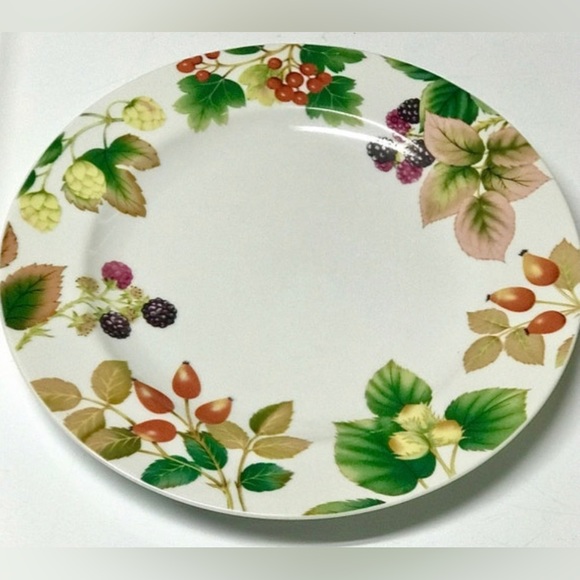 Rare Vintage Apollo Porcelain ENGLISH COUNTRY FRUIT Nancy Calhoun Dinner Plate - Picture 1 of 10